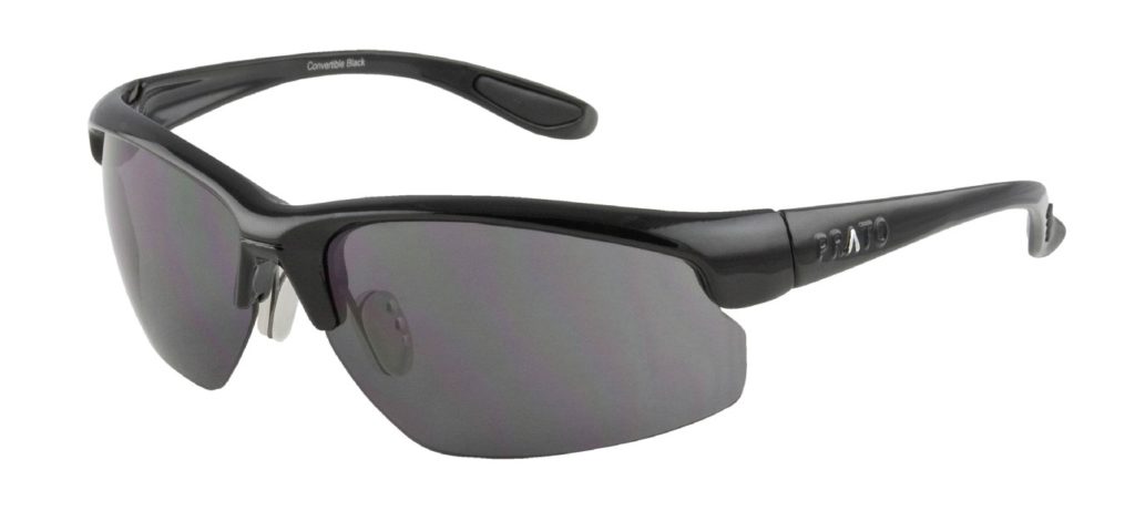 Black Gloss Frame with a UV Gray Boss Lens - Prato Eyewear
