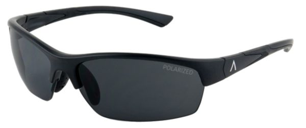 SKU 85603- Tropea Black Matte Frame with Polarized Gray, Medium Size Lens