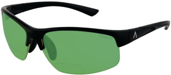 Tropea: Black Matte Frame with Polarized Green Lens