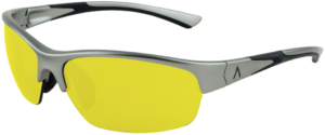 SKU 85041- Tropea- Gunmetal Frame with UV Yellow, Medium Size Lens