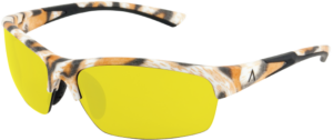 SKU 85042- Tropea: Leopard Print Frame with UV Yellow, Medium Size Lens
