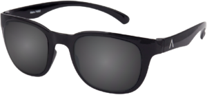 Maho: Black Gloss Frame and UV Gray Mirror Lenses