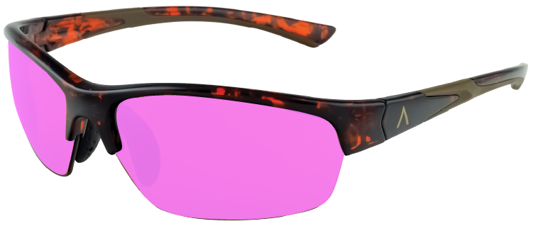 Tropea Tortoise Shell Frame, UV Vermillion, Medium Size Lens